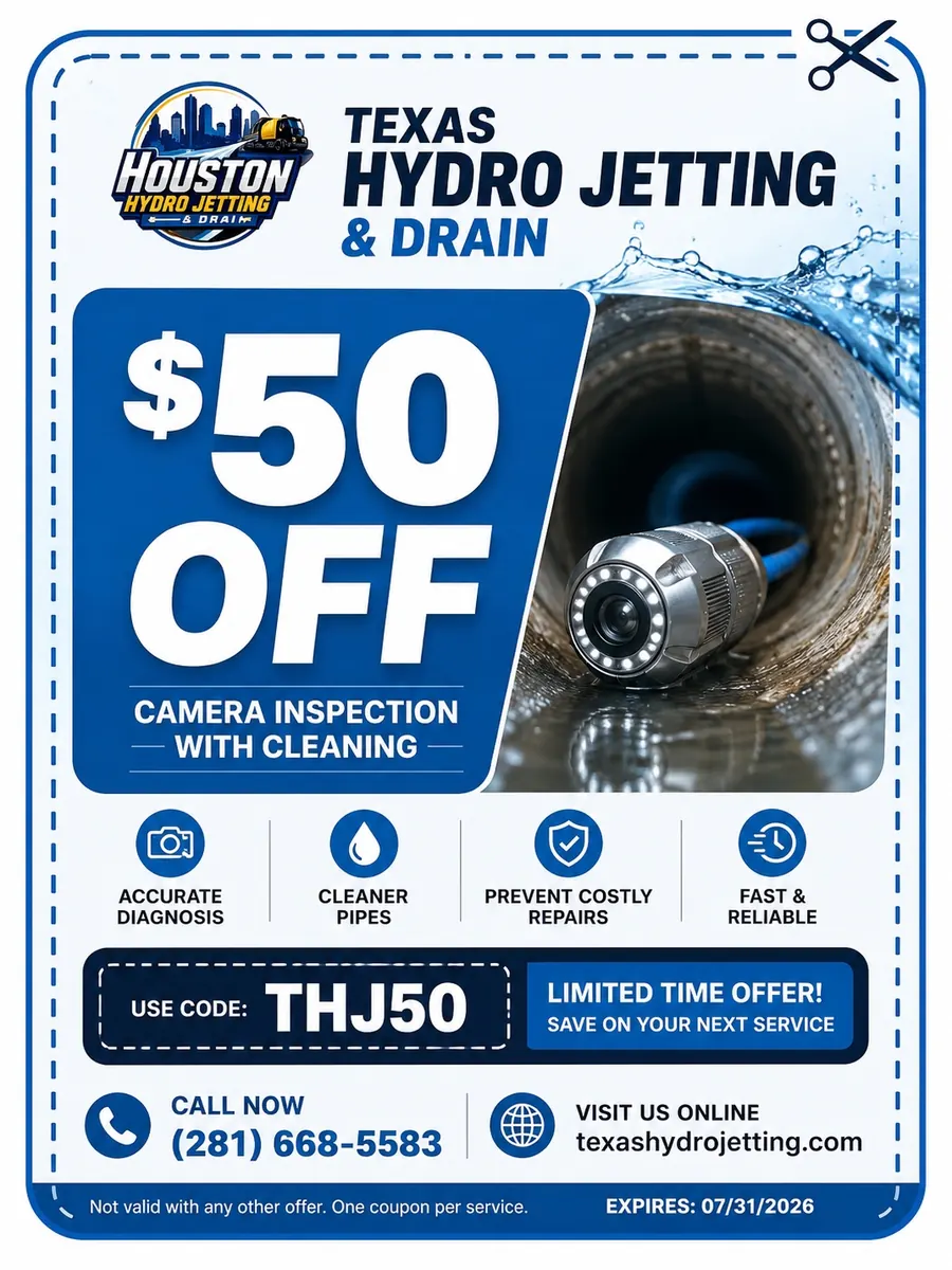 $50 off camera inspection with cleaning coupon code THJ50