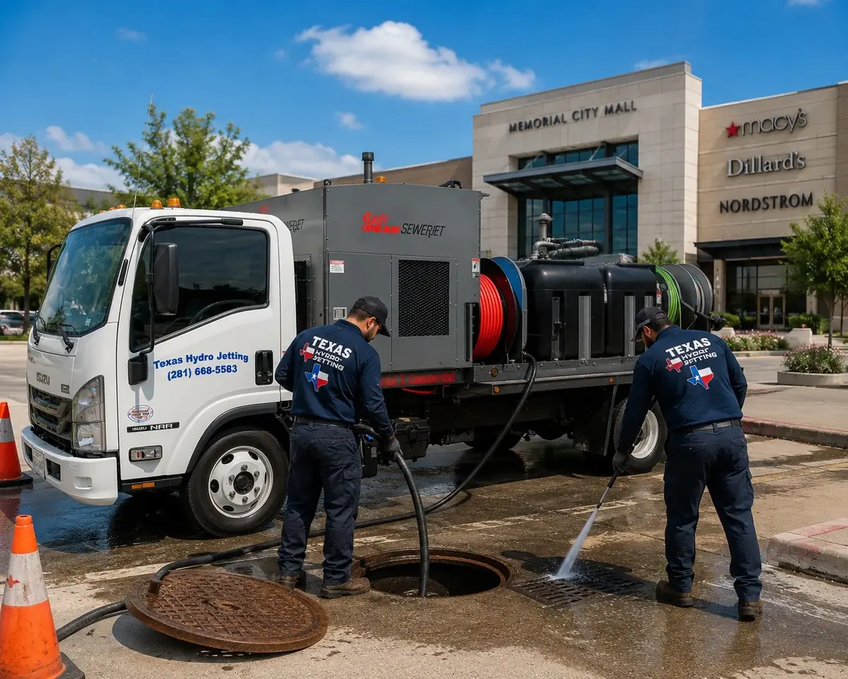 Drain cleaning project in Katy Drain cleaning project for Katy commercial property